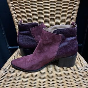 Tahari Women’s Rockstar Ankle Boots. Burgundy Cow Hide Size 8M